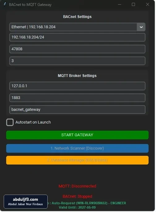 Nexgate Bacnet - MQTT