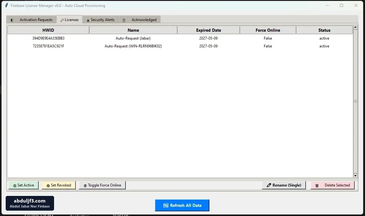Nexgate License Manager ( Admin )